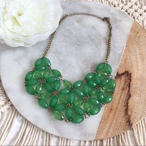 Green Bib Necklace